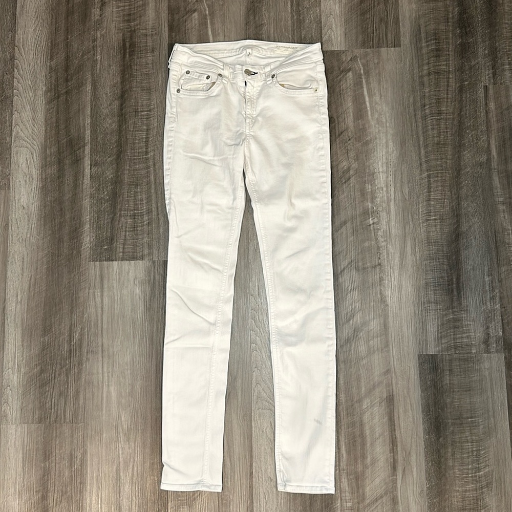Rag & Bone Skinny Bright White Jeans - 28